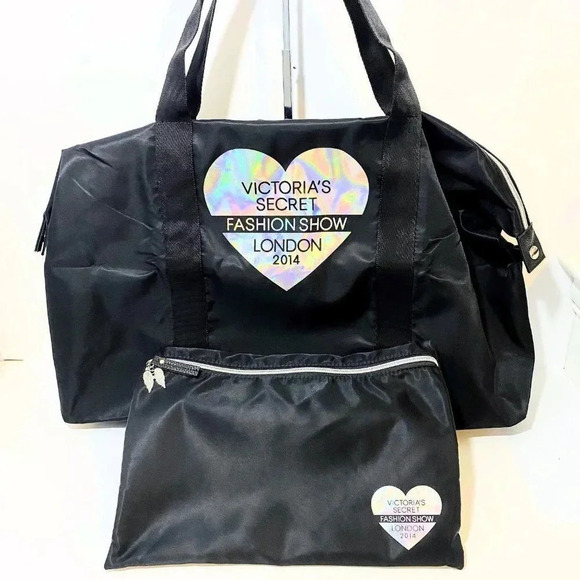 Victoria's Secret Handbags - Victoria’s Secret London Fashion Show Bag in a Bag 2 in 1 Travel Tote